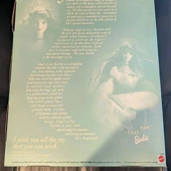 Angel of Joy Barbie Doll Timeless Sentiments Collection First in a Series 1998 - Picture 8 of 8